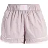 Free People Fp Movement Varsity Blues Athletic Shorts In Oyster Combo