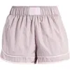 Free People Fp Movement Varsity Blues Athletic Shorts In Oyster Combo