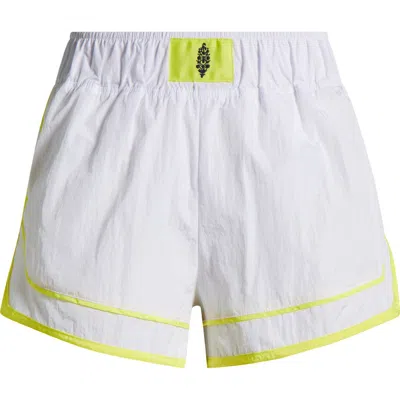 Free People Fp Movement Varsity Blues Water Resistant Athletic Shorts