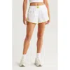 Free People Fp Movement Varsity Blues Water Resistant Athletic Shorts In White