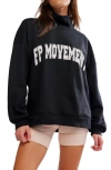 Free People Fp Movement Victory Sweatshirt & Shorts Set In Black