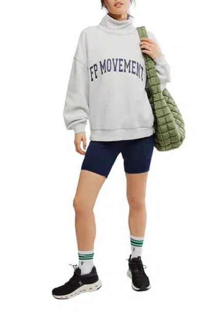Free People Fp Movement Victory Sweatshirt & Shorts Set In White