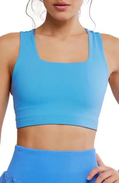 Free People Fp Movement Win Win Racerback Bra In Blue
