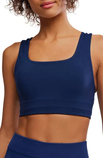 Free People Fp Movement Win Win Racerback Bra In Blue
