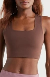 Free People Fp Movement Win Win Racerback Bra In Cocoa