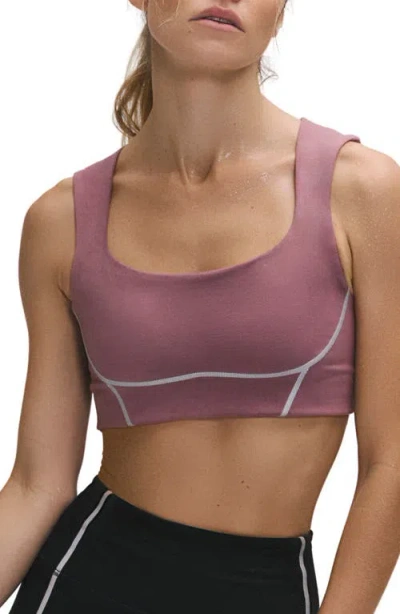 Free People Fp Movement You're A Peach Sports Bra In Aged Brick