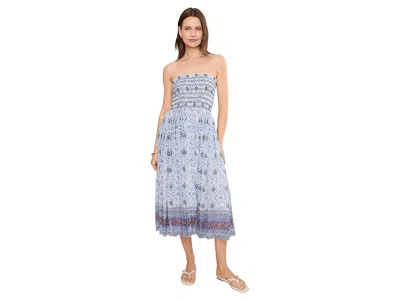 Free People Fp One Ravenna Printed Convertible Maxi Skirt Women's Skirt Bluebird Combo: Xs (women's 0-2)