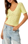 Free People Francis Textured T-shirt In Early Bloomer