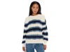 Free People Frankie Cable Striped Pullover Sweater In Ivory Combo In Multi