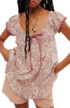 Free People Frankie Floral Tunic In Stone Combo