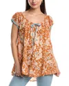 Free People Frankie Printed Tunic In Yellow