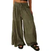 Free People Free-est In Paradise Wide Leg Pants In Green