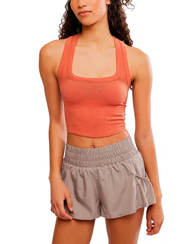 Free People Free Throw New Heights Tank Top In Orange