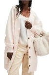 Free People Fresh Start Oversize Cardigan In Strawberry Float