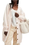 Free People Fresh Start Oversize Cardigan In Strawberry Float