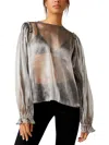 Free People Freya Frost Top In Silver