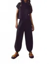 Free People Freya Sweater Set In Charcoal Black In Purple