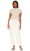 Free People Freya Sweater Set In Oatmeal Bone Combo