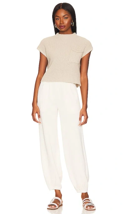 Free People Freya Sweater Set In Oatmeal Bone Combo