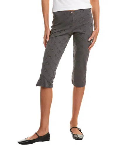 Free People Full Bloom Capri In Gray