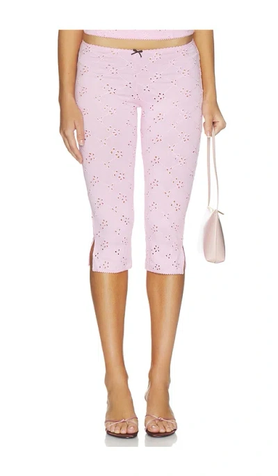 Free People Full Bloom Capri Pant In Pink