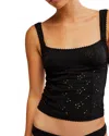 FREE PEOPLE FULL BLOOM EYELET CAMI