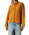 Free People Full Moon Cord Top In Bronze In Yellow
