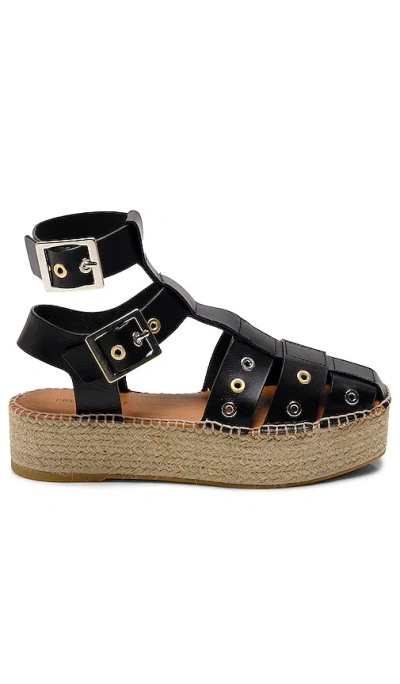 Free People Gable Glad Espadrille In Black