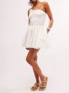 Free People Gaia Skirt In Optic White In Ivory