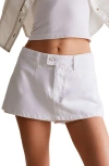 Free People X We The Free Galivanting Metallic Skort In Optic White