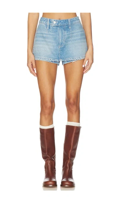 Free People Galivanting Skort In Blue