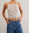 Free People Garden Party Cropped Top In Ivory
