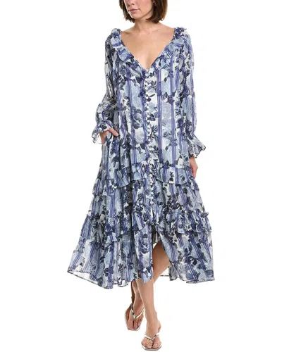 Free People Garden Wonders Maxi Dress In Blue