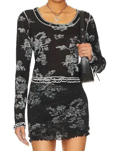 Free People Garner Tee In Black