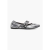 FREE PEOPLE GEMINI BALLET FLAT SILVER