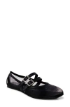 Free People Gemini Mary Jane Flat In Black Mesh