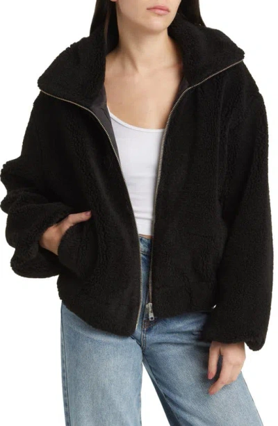 FREE PEOPLE GET COZY FAUX SHEARLING JACKET