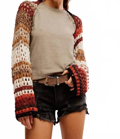Free People Gia Crochet Shrug In Sugar And Spice In Neutral