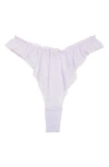 Free People Gia Lace Tanga Thong In Purple