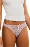 Free People Gia Lace Thong