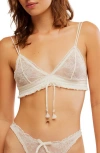 Free People Gia Thong With Bow In White