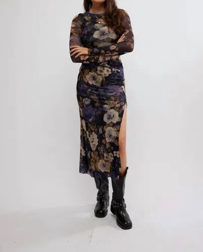 Free People Gianni Maxi Dress In Denim Combo In Multi