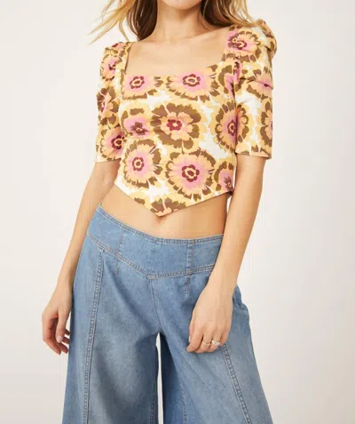 Free People Give Me More Top In Ivory Combo In White