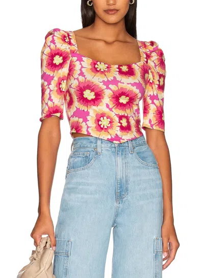 Free People Give Me More Top In Pop Combo In Pink