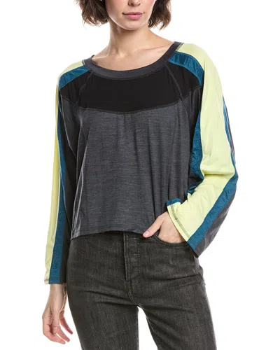 Free People Go For The Goal Shirt In Black