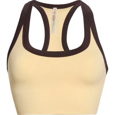 Free People Go To Colorblock Sports Bra In Neutral