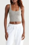 Free People Go To Henley Camisole In Washed Nordic Trail