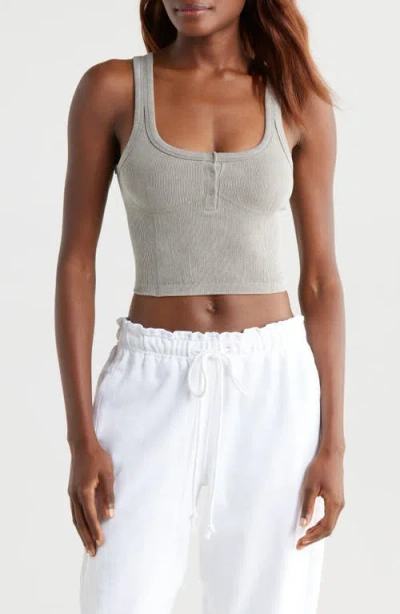 Free People Go To Henley Camisole In Washed Nordic Trail