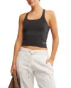 Free People Fp Movement Go To Smooth Square Neck Camisole In Washed Black