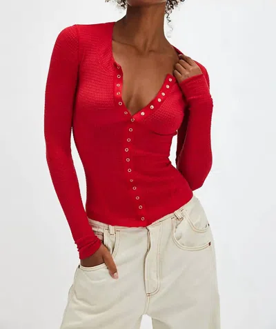 Free People Going Places Cardigan In Cherry Crush In Multi